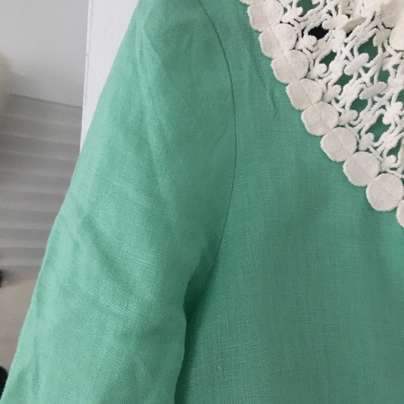 Calypso St Barth linen tunic blouse fits Sz  small - Picture 6 of 7